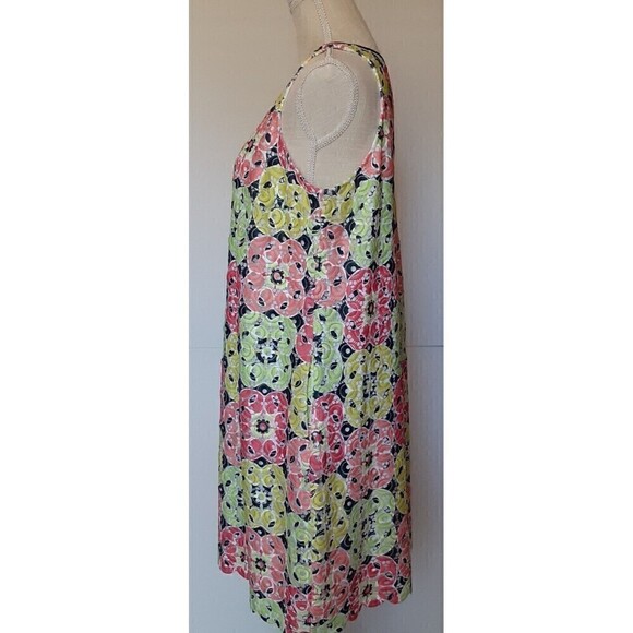 Women's Crown & Ivy Dress - Neon Color Embroidered Sleeveless  Size M - Picture 2 of 9
